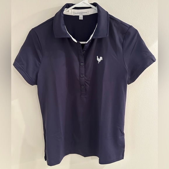 Fairway & Greene Tops - Women's Navy Polo Shirt